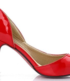 Threes-2014-Womens-New-Pointed-Toe-Mid-Heels-Fashion-Pump-Heels-6-red-0