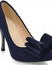 Threes-Womens-Bow-Heels-Pointed-Toe-Sexy-Stilettos-Suede-Pump-Heels-6-navy-blue-0