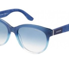 Tommy-Hilfiger-Womens-1265-Blue-Jeans-FrameAzure-Gradient-Lens-Plastic-Sunglasses-0