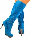 Turquoise-Blue-Rhinestone-Embellished-Butterfly-Stiletto-Heel-Knee-High-Boots-0-2