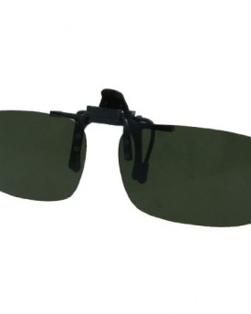 Unisex-Atrovirens-Rectagnle-Lens-Flip-Up-Sports-Clip-On-Polarized-Sunglasses-0