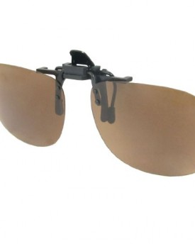 Unisex-Dark-Brown-Teardrop-Flip-Up-Driving-Clip-On-Polarized-Sunglasses-0