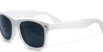 Unisex-Mens-Ladies-Wayfarer-Style-Rave-Party-Geek-Holiday-Beach-Sunglasses-Shades-UV400-Lense-WHITE-0