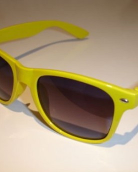 Unisex-Rave-Party-Geek-Club-Summer-Sunglasses-Shades-Shutter-Aviator-Wayfarer-Style-Yellow-0