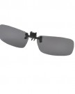 Unisex-Rectangle-Clear-Dark-Gray-Lens-Rimless-Clip-On-Polarized-Sunglasses-0