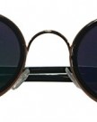 Unisex-golden-metal-circle-frame-fashion-restro-design-Sunglasses-blue-lens-UV400-0