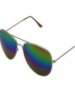 Unisex-golden-metal-frame-fashion-restro-design-wayfarer-Sunglasses-Aviator-bluegreen-lens-UV400-0-0