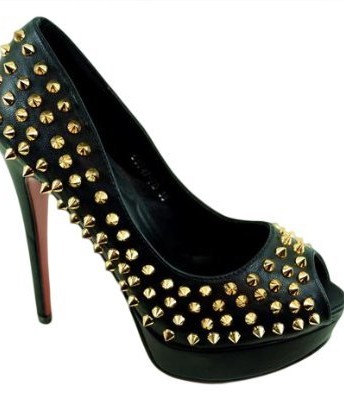 VA-Fashion-Trendy-High-Heel-Peep-Toes-Platform-Ladies-Pumps-With-Red-Sole-Gold-Rivets-Size-36-0