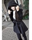 Vakind-Korean-Womens-Long-Sleeve-Lapel-Hooded-Trench-Coat-Outwear-Jacket-Waistband-M-Black-0-1