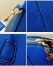 Vakind-Women-noble-Handbag-Fashion-Shoulder-Bags-Tote-Purse-Frosted-PU-Leather-Bag-Blue-0-2