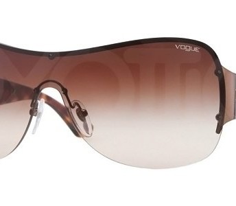Vogue-Womens-3878sb-Dark-Brown-FrameBrown-Gradient-Lens-Metal-Sunglasses-0