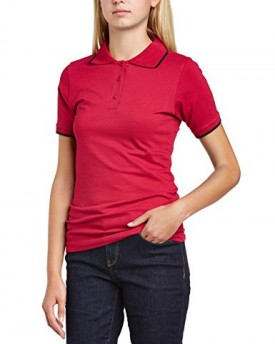 Voi-Jeans-Womens-Berry-Short-Sleeve-Polo-Shirt-Pink-Cherise-Size-12-0