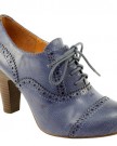 WOMENS-BROGUE-HIGH-HEEL-LACE-UP-ANKLE-SHOE-BOOTS-3-8-0-3