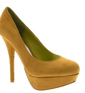 WOMENS-FULL-TOE-PLATFORM-HIGH-HEELS-LADIES-SHOES-MUSTARD-SUEDE-SIZE-4-0