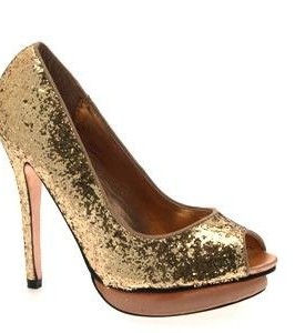 WOMENS-GLITTER-HIGH-HEEL-PLATFORM-PEEP-TOE-COURT-LADIES-PARTY-SHOES-CHAMPAGNE-SIZE-6-0