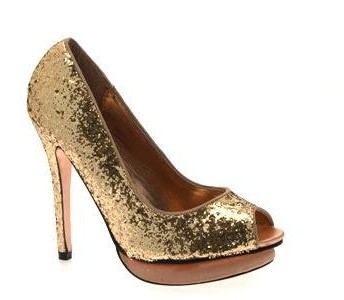 WOMENS-GLITTER-HIGH-HEEL-PLATFORM-PEEP-TOE-COURT-LADIES-PARTY-SHOES-CHAMPAGNE-SIZE-6-0