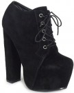 WOMENS-LADIES-BLACK-LACE-UP-CONCEALED-PLATFORM-BLOCK-HIGH-HEEL-SHOES-BOOTS-4-0-0