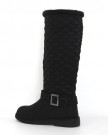 WOMENS-LADIES-FLAT-KNEE-HIGH-CALF-QUILTED-FUR-LINED-GIRLS-WINTER-SNOW-BOOTS-SIZE6-0-4