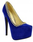 WOMENS-LADIES-HIGH-HEEL-CONCEALED-PLATFORM-POINTED-COURT-SHOES-PARTY-PUMPS-SIZE-UK-6-Cobalt-Blue-Suede-0-0