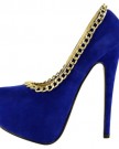 WOMENS-LADIES-HIGH-HEEL-CONCEALED-PLATFORM-POINTED-COURT-SHOES-PARTY-PUMPS-SIZE-UK-6-Cobalt-Blue-Suede-0-2