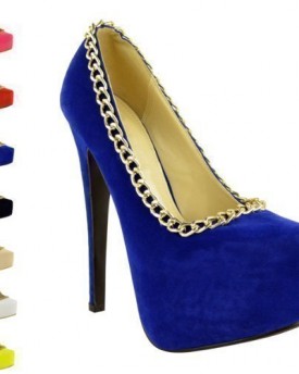 WOMENS-LADIES-HIGH-HEEL-CONCEALED-PLATFORM-POINTED-COURT-SHOES-PARTY-PUMPS-SIZE-UK-6-Cobalt-Blue-Suede-0