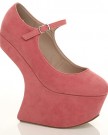 WOMENS-LADIES-HIGH-HEEL-LESS-WEDGE-MARY-JANE-STYLE-PLATFORM-SHOES-SIZE-4-37-0