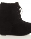 WOMENS-LADIES-HIGH-HEEL-WEDGE-PLATFORM-LACE-UP-ZIP-ANKLE-BOOTS-SIZE-6-39-0-0