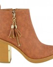 WOMENS-LADIES-MID-HIGH-HEEL-BLOCK-PLATFORM-LOW-ANKLE-CHELSEA-BOOTS-SHOES-SIZE-UK-5-Tan-Faux-Leather-0-1