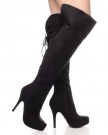WOMENS-LADIES-PLATFORM-HIGH-HEEL-ZIP-UP-LACE-CORSET-STYLE-PIRATE-BOOTS-SIZE-6-39-0-2
