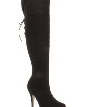 WOMENS-LADIES-PLATFORM-HIGH-HEEL-ZIP-UP-LACE-CORSET-STYLE-PIRATE-BOOTS-SIZE-6-39-0