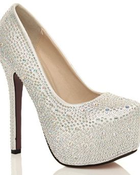 WOMENS-LADIES-WEDDING-EVENING-PROM-HIGH-HEEL-PLATFORM-SHOES-PUMPS-SIZE-5-38-0