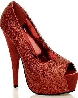 WOMENS-LADIES-WEDDING-PARTY-PLATFORM-PUMPS-HIGH-HEEL-COURT-SHOES-SIZE-7-40-0