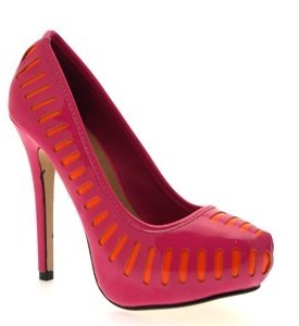 WOMENS-PATENT-CUT-OUT-PLATFORM-FULL-TOE-STILETTO-HIGH-HEELS-LADIES-FAUX-LEATHER-COURT-FUCHSIAORANGE-5-0