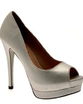 WOMENS-PLATFORM-PEEP-TOES-FAUX-PATENT-LEATHER-STILETTO-HEELS-LADIES-METALLIC-SILVER-4-0