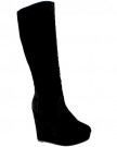 WOMENS-WEDGE-HEEL-SUEDE-TALL-KNEE-HIGH-STRETCH-GUSSET-SHOE-BOOTS-LADIES-NEW-3-8-0-2