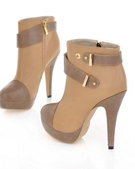 WeenFashion-Womens-Closed-Pointed-Toe-High-Heel-Stiletto-Short-Plush-PU-Solid-Boots-with-Zipper-Apricot-1-UK-0