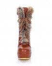 WeenFashion-Womens-Round-Closed-Toe-High-Heels-Short-Plush-Solid-Boots-with-Wedge-Bandage-Fur-Ornament-Brown-5-UK-0-0