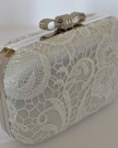 White-Lace-Overlay-Bow-Clasp-Hardcase-Clutch-with-Dust-Bag-0-0