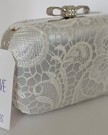 White-Lace-Overlay-Bow-Clasp-Hardcase-Clutch-with-Dust-Bag-0-2