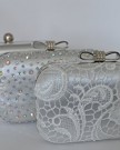 White-Lace-Overlay-Bow-Clasp-Hardcase-Clutch-with-Dust-Bag-0-3