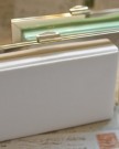 White-Leather-Light-Gold-Frame-Clutch-with-Dust-Bag-0-3