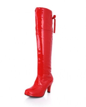 Winter-Autumn-Over-the-knee-High-heeled-Boots-for-Women-Ladies-Patent-Leather-Ribbon-Boots-0