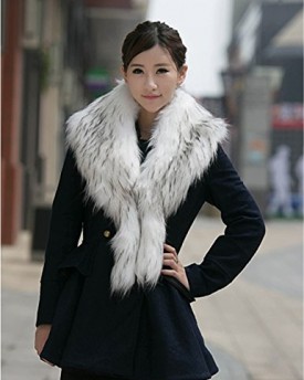 Women-Faux-Fox-Fur-Outwear-for-autumn-and-winter-womens-down-jacket-coat-jacket-White-0