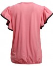 Women-Ladies-Casual-Short-Ruffled-Sleeve-T-Shirt-Blouse-Vest-Tops-PinkLUK-14-16-0-0
