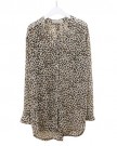 Women-Lady-Leopard-Print-Button-Down-Shirt-34-Sleeve-Chiffon-Blouse-Top-UK-12-14-White-Leopard-0-0