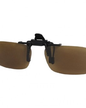 Women-Men-Brown-Rectangle-Lens-Flip-Up-Fishing-Clip-On-Polarized-Sunglasses-0