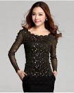 Women-Sexy-Slim-Gauze-Long-Sleeve-see-through-Party-Evening-Tops-Blouse-T-Shirt-0-1