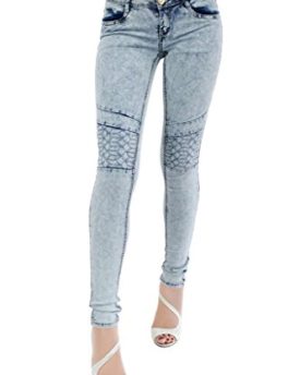 Womens-Acid-Wash-Biker-jegging-Jeans-One-Button-Super-Skinny-Slim-Fit-size-6-8-10-12-14-10-0