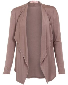 Womens-Asymmetric-Waterfall-Open-Plain-Jersey-Cardigan-Long-Top-Cover-Up-Shrug-Mocha8-0