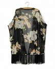 Womens-Batwing-Sleeve-Floral-Print-Tassels-Fringed-Chiffon-Loose-Kimono-Cardigan-Jacket-Coat-Tops-L-Black-0-4